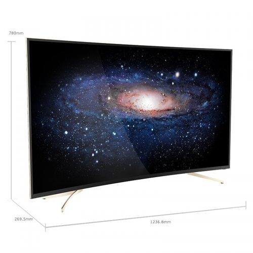 康佳（KONKA） QLED55X81U 55吋 64位曲面 真彩HDR4K 液晶电视机